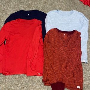 Lot of four gap medium long sleeve shirts Vguc
